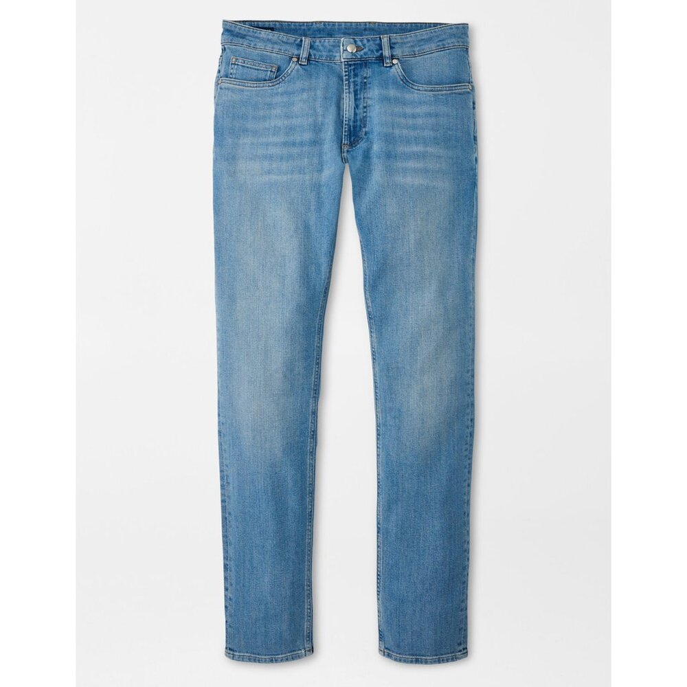 Peter Millar Vintage Washed Five-Pocket Jeans (Size: 36)